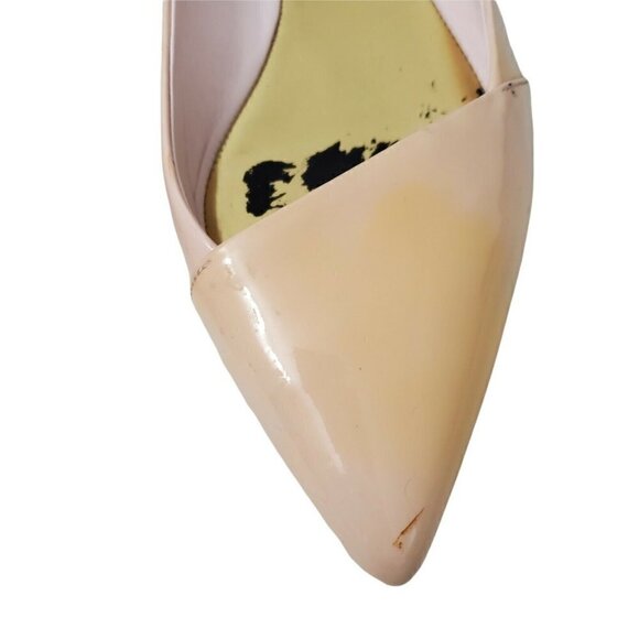 Ted Baker Ballet Flats Womens 8 Patent Leather Pale Pink Pointed Toe 39 EU - Picture 10 of 12